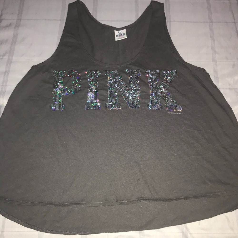 PINK tank tops and sweatshirts